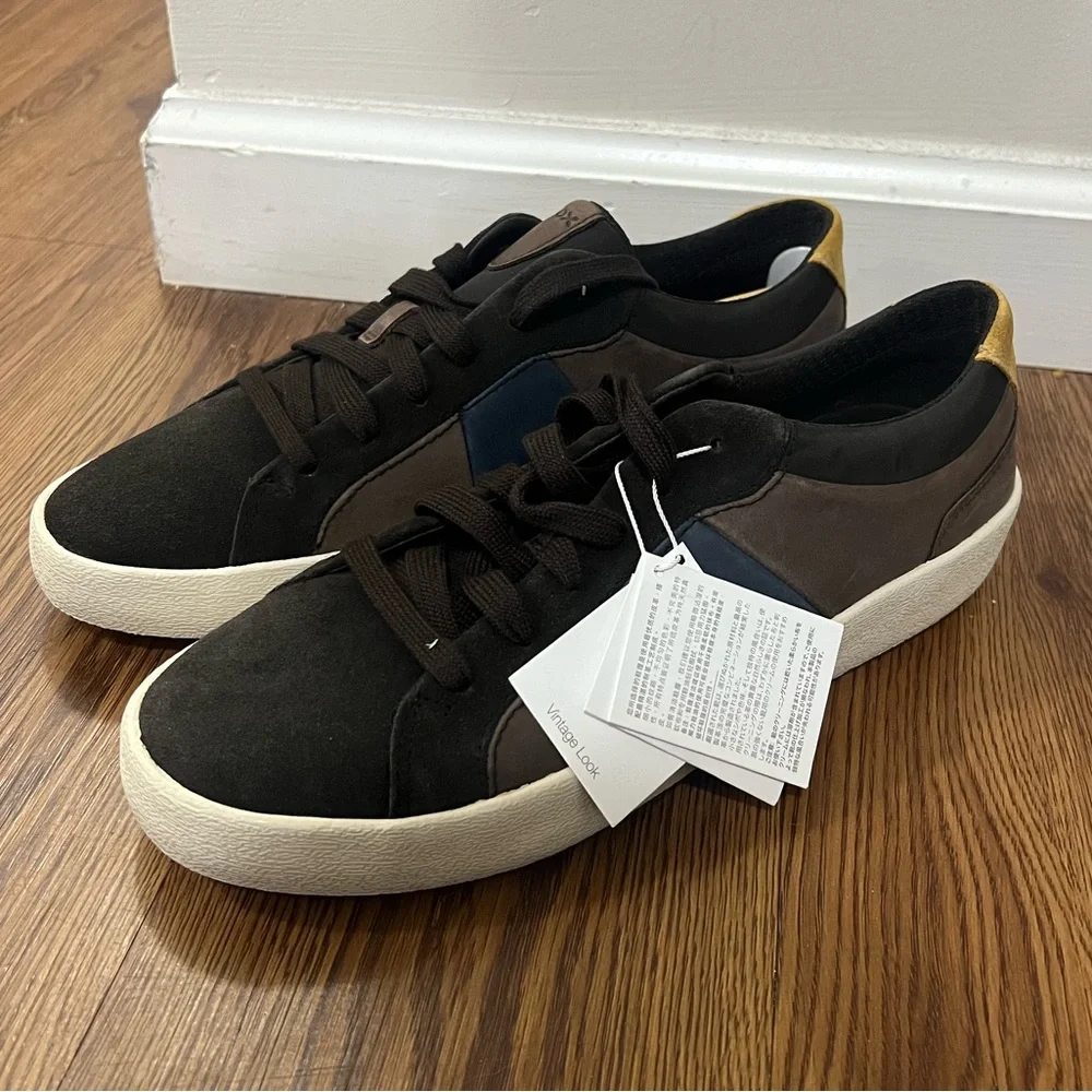 Geox Brown Suede Lace Up Sneakers Size 7 US